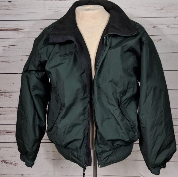 columbia dark green jacket